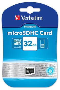 Micro SDHC Card 32GB Class 10 bl&aring;