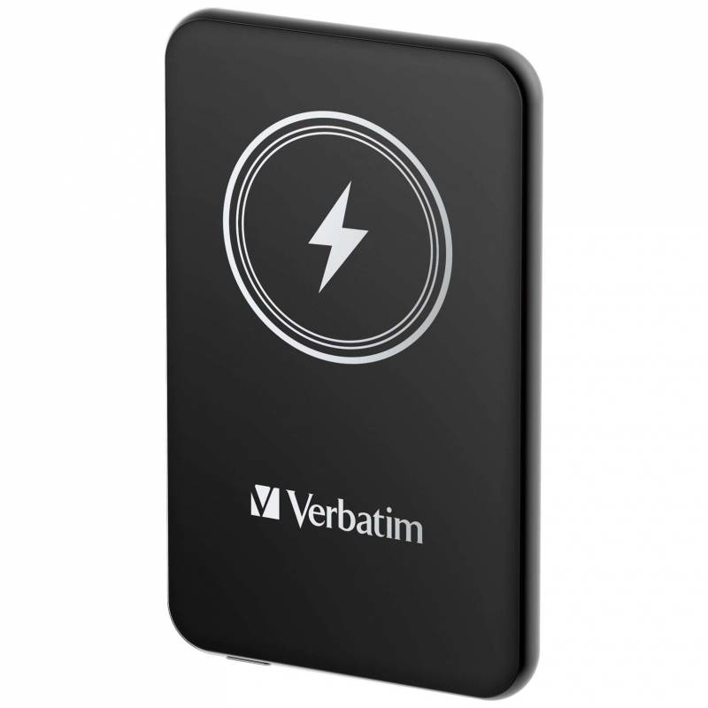 Verbatim Charge ´n´ Go magnetisk trådløs Power Bank 5000, sort