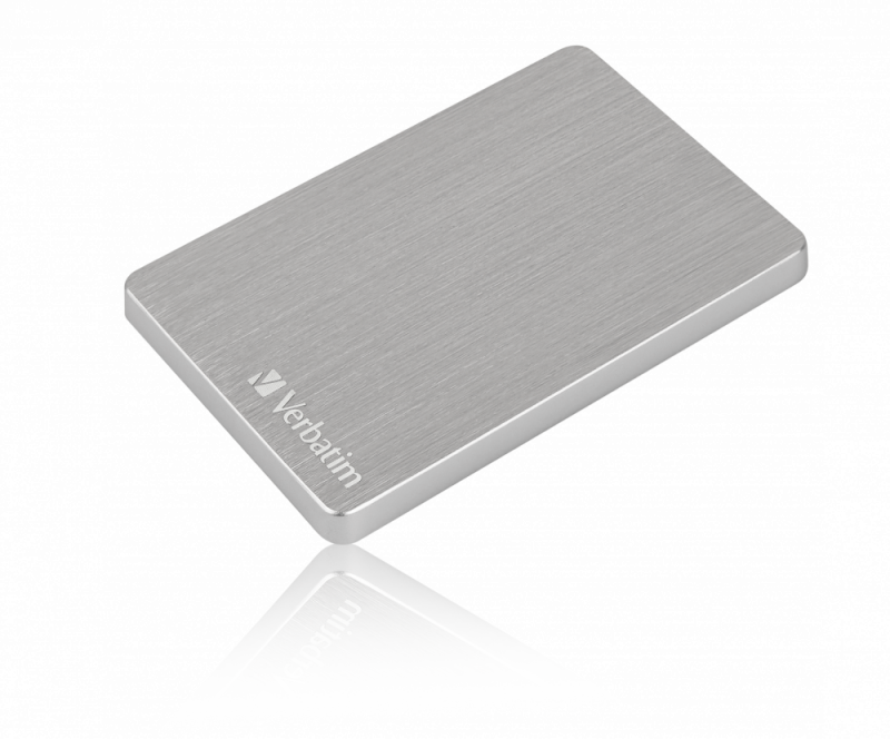 Verbatim Store ´n´ Go ALU Slim 2.5" Ext. Hard Drive 1TB, sølv