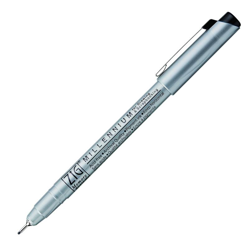 ZIG Millennium Pen 0,8mm med arkiveringskvalitet blæk, sort