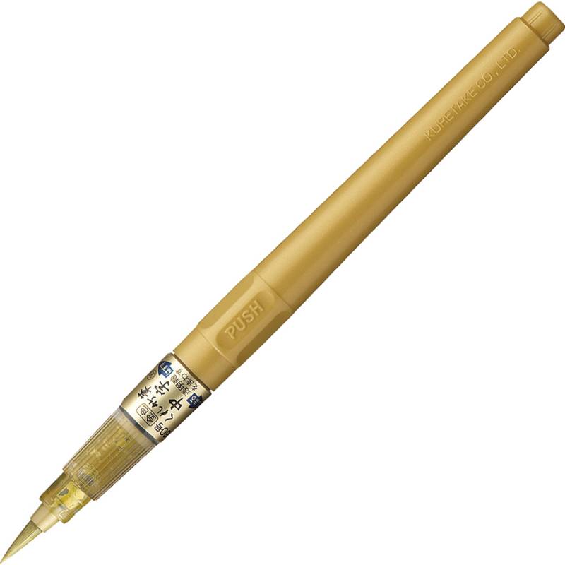 Zig Fude Pen Chuji No.60 metallic guld farvet pen