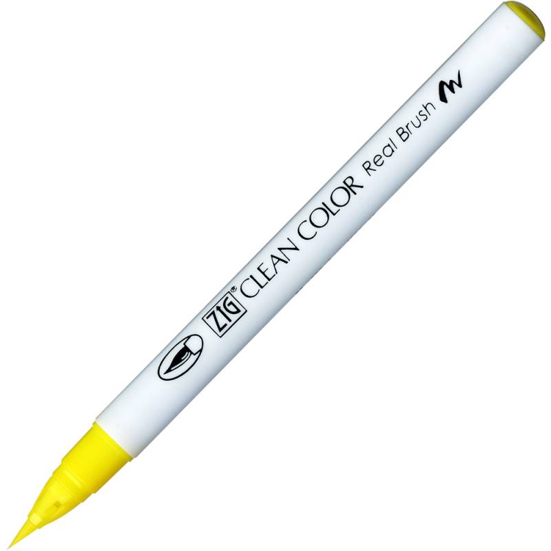 Zig Clean Color vandbaseret pensel pen 051 fluorescerende citrongul