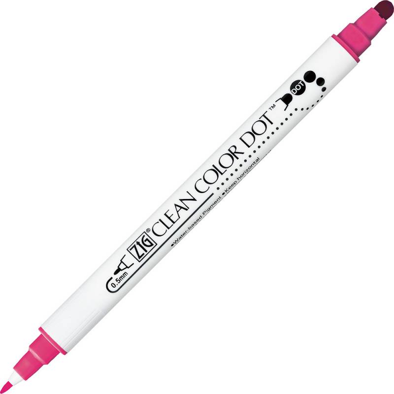 Zig Clean Color DOT Pen Pink 025 farve