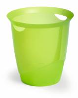 Durable Papirkurv Trend 16 liter med b&aelig;reh&aring;ndtag klar gr&oslash;n