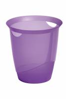 Durable Papirkurv Trend 16 liter med bærehåndtag klar klar lilla