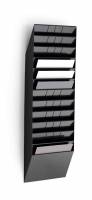 Durable Flexiboxx brochureholder A4 12-fag liggende sort