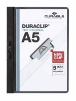 Durable klemmappe duraclip&reg; 30 A5, sort