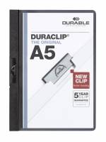 Durable klemmappe duraclip® 30 A5, sort