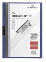 Durable duraclip® 30, 5 stk pakke originale klemmappen, blå 