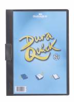 Durable Duraquick® 20 klemmappe i pp-plast med klar forside,  sort