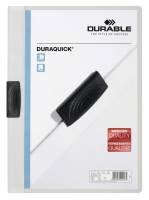 Durable Duraquick&reg; 20 klemmappe i pp-plast med klar forside,  hvid