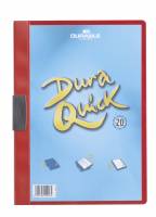 Durable Duraquick® 20 klemmappe i pp-plast med klar forside, rød