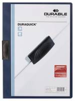 Durable Duraquick&reg; 20 klemmappe i pp-plast med klar forside,  bl&aring;