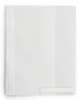 Durable tilbudsmappe A4+ med etiketlomme hvid