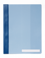 Durable tilbudsmappe A4+ med etiketlomme blå