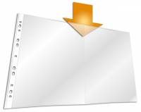 Durable plastlomme til ringbind business A3 pp klar, 10 stk pr pose