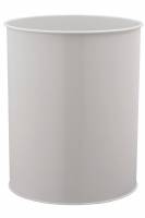 Durable papirkurv metal 15 liter rund lys grå