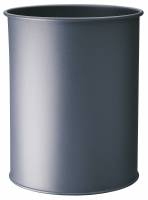 Durable papirkurv metal 15 liter rund mørkegrå