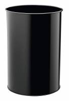 Durable papirkurv metal 30 liter rund sort