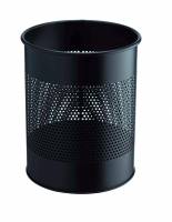 Durable papirkurv metal 15 liter 165mm rund sort