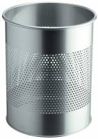 Durable papirkurv metal 15 liter 165mm rund sølv
