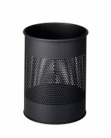 Durable papirkurv metal 15 liter 165mm rund m&oslash;rkegr&aring;