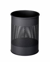 Durable papirkurv metal 15 liter 165mm rund mørkegrå