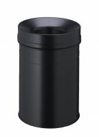 Durable papirkurv brandsikker safe+ 15 sort