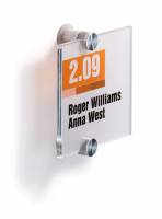 Durable Crystal sign 105x105mm klar