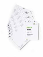 Durable Info sign indstik 149x210,5mm A5 h&oslash;j hvid, pose med 10 ark