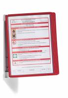 Durable Vario&reg; v&aelig;gregistersystem med 5 lommer komplet, r&oslash;d