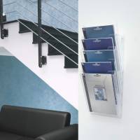 Durable Combiboxx a4 s&aelig;t med 5 fag XL Brochureholder klar