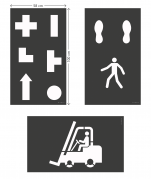Durable Skabelons&aelig;t duraline&reg; lager 9 motiver sort