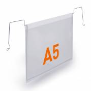 Durable lagerlomme med wirebeslag a5 tv&aelig;r pp tv&aelig;rformat, 50 stk