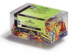 Durable Papirclips 26 mm farvede metal 500 stk