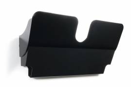 Durable brochureholder flexiplus a4 tv&aelig;r magnetisk sort