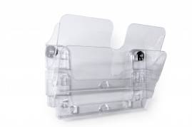 Durable brochureholder flexiplus a4 2-fag tv&aelig;rformat magnetisk klar