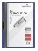 Durable duraclip® 30, 5 stk pakke originale klemmappen, blå 