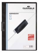 Durable Duraquick&reg; 20 klemmappe i pp-plast med klar forside,  sort