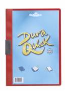 Durable Duraquick® 20 klemmappe i pp-plast med klar forside, rød