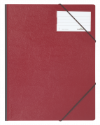 Durable elastikmappe med elastikholder A4 rød