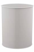 Durable papirkurv metal 15 liter rund lys grå