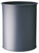 Durable papirkurv metal 15 liter rund mørkegrå