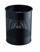 Durable papirkurv metal 15 liter 165mm rund sort