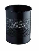 Durable papirkurv metal 15 liter 165mm rund sort