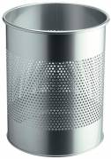 Durable papirkurv metal 15 liter 165mm rund sølv