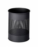Durable papirkurv metal 15 liter 165mm rund mørkegrå