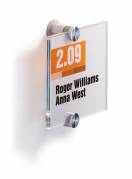 Durable Crystal sign 105x105mm klar
