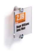 Durable Crystal sign 105x105mm klar