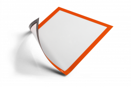 Durable Duraframe A4 magnetisk skilt med orange ramme